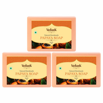 Vedask Organic Handmade Papaya Bath Soap - Dista