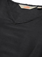 Thumbnail for Anouk Women Black Kurta with Trousers & With Dupatta - Distacart