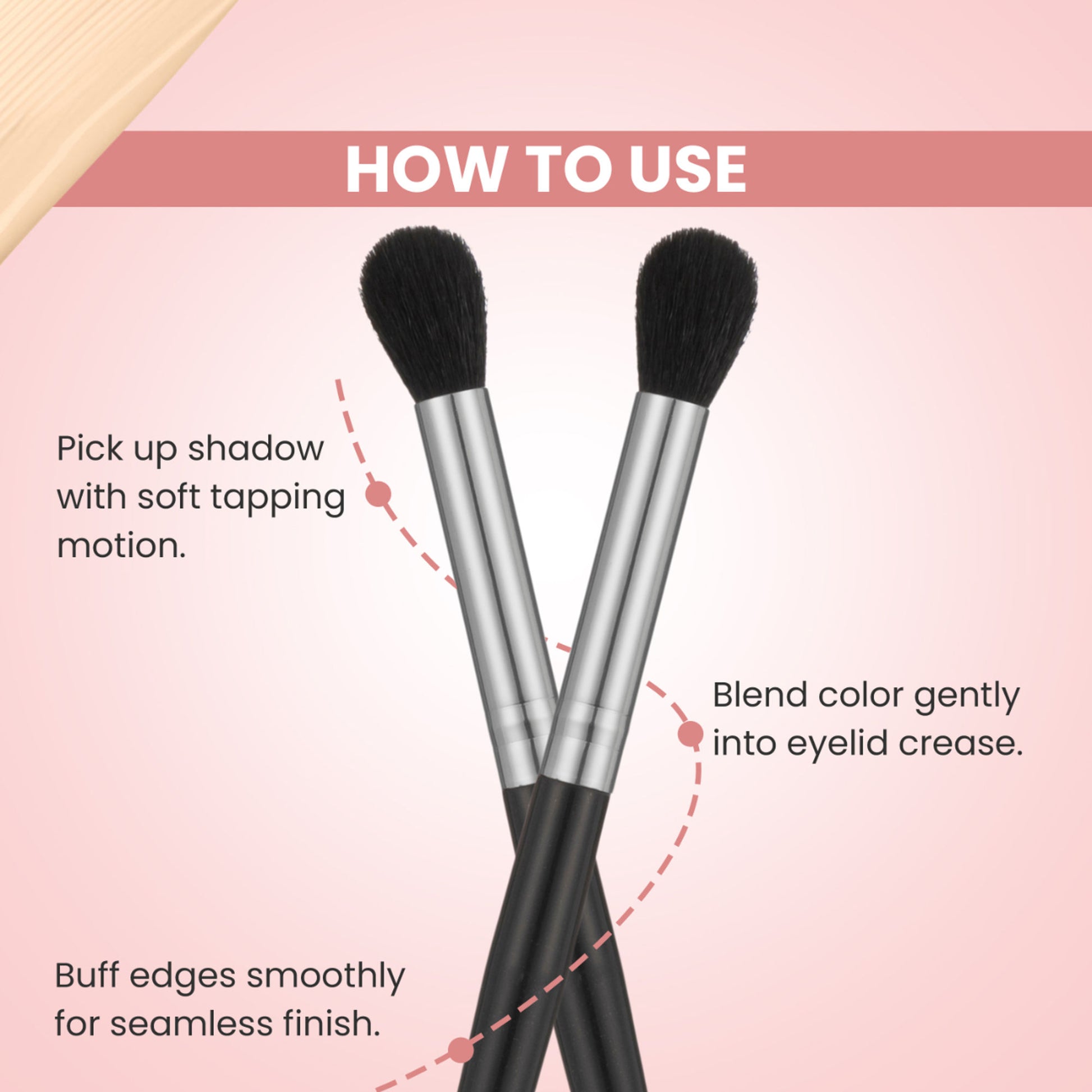 London Prime HD Eye Shadow Buffing Brush   LP317 ( Formerly London Pride Cosmetics )