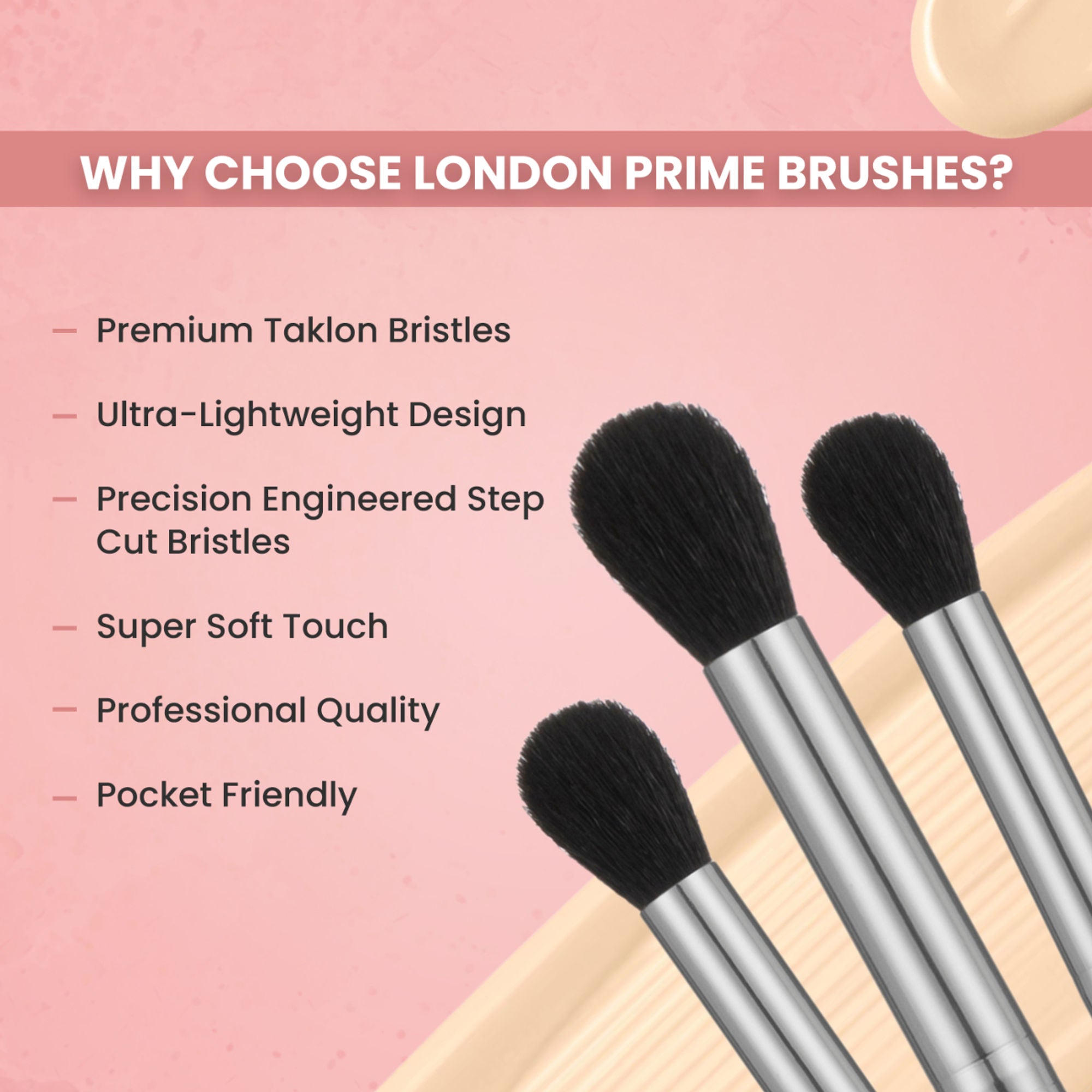 London Prime HD Eye Shadow Buffing Brush   LP317 ( Formerly London Pride Cosmetics )