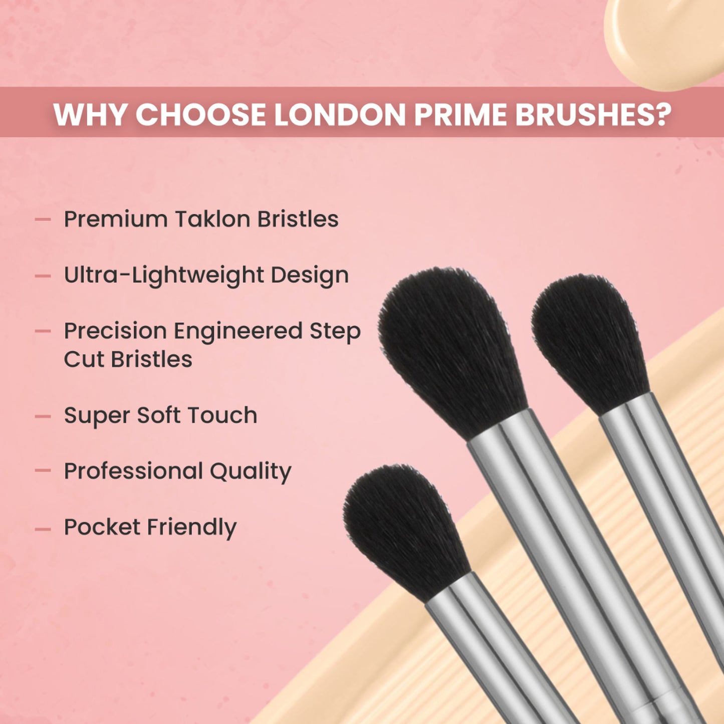 London Prime HD Eye Shadow Buffing Brush   LP317 ( Formerly London Pride Cosmetics )