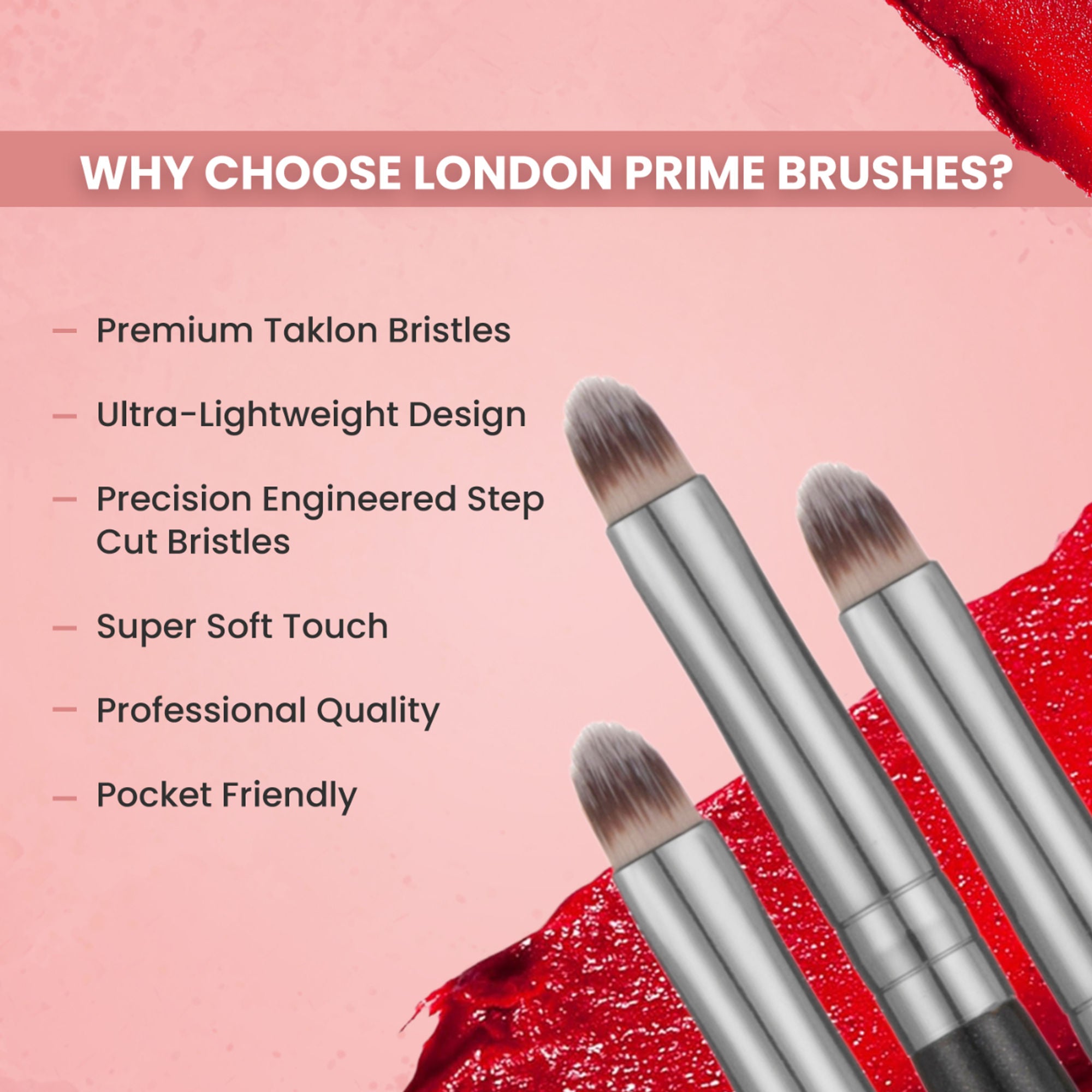 London Prime HD Lip Liner Brush   LP315 ( Formerly London Pride Cosmetics )