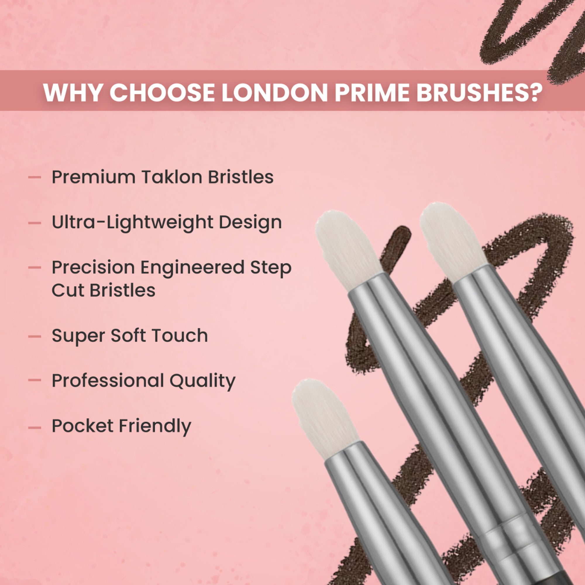 London Prime HD Pencil Brush   LP330 ( Formerly London Pride Cosmetics )