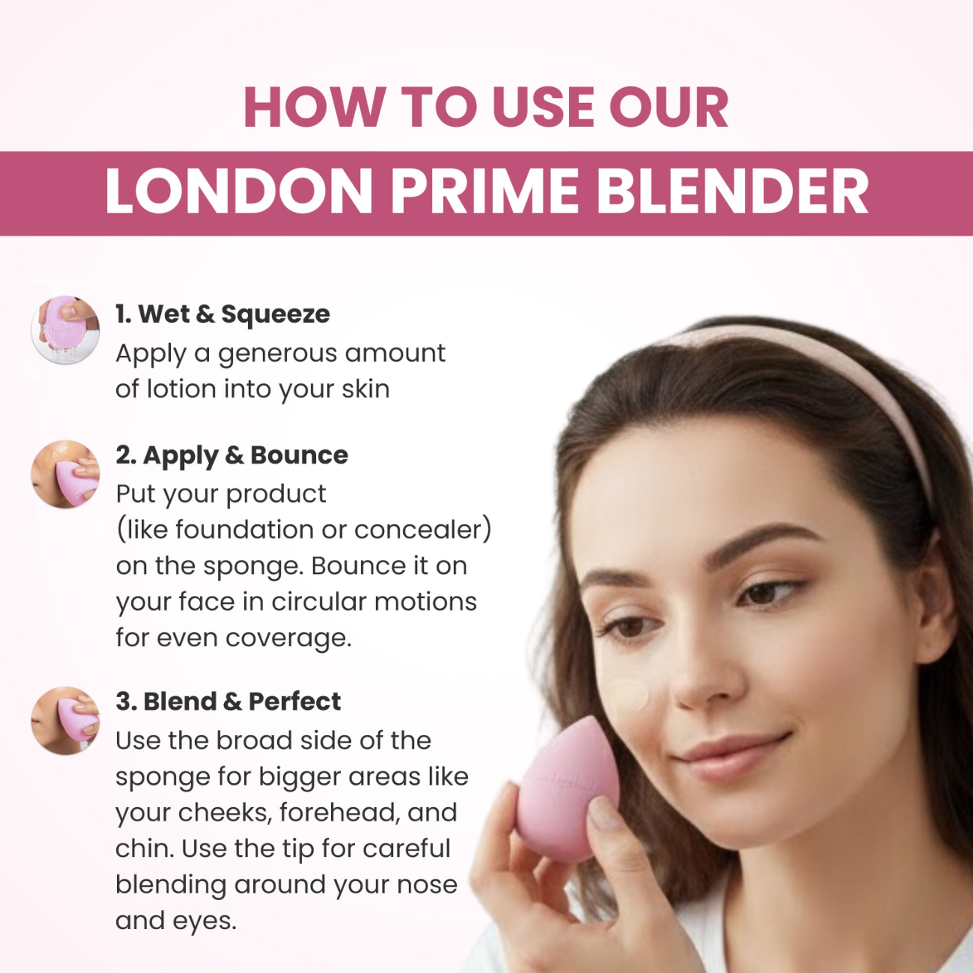 London Prime Microfiber Velvet Sponge   Cameo Pink ( Formerly London Pride Cosmetics )