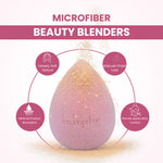 Thumbnail for London Prime Microfiber Velvet Sponge   Cameo Pink ( Formerly London Pride Cosmetics )