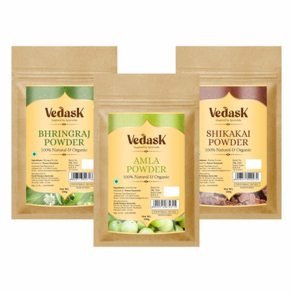 Vedask Organic Hair Pack Powder Mask Combo - Dista