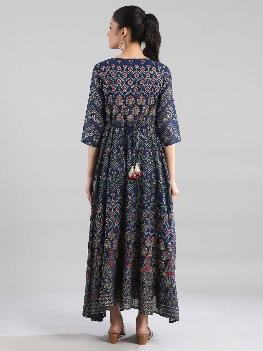 AURELIA Printed Georgette Ethnic Maxi Dress