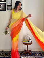 Thumbnail for Anouk Embellished Sequinned Pure Georgette Designer Saree - Distacart
