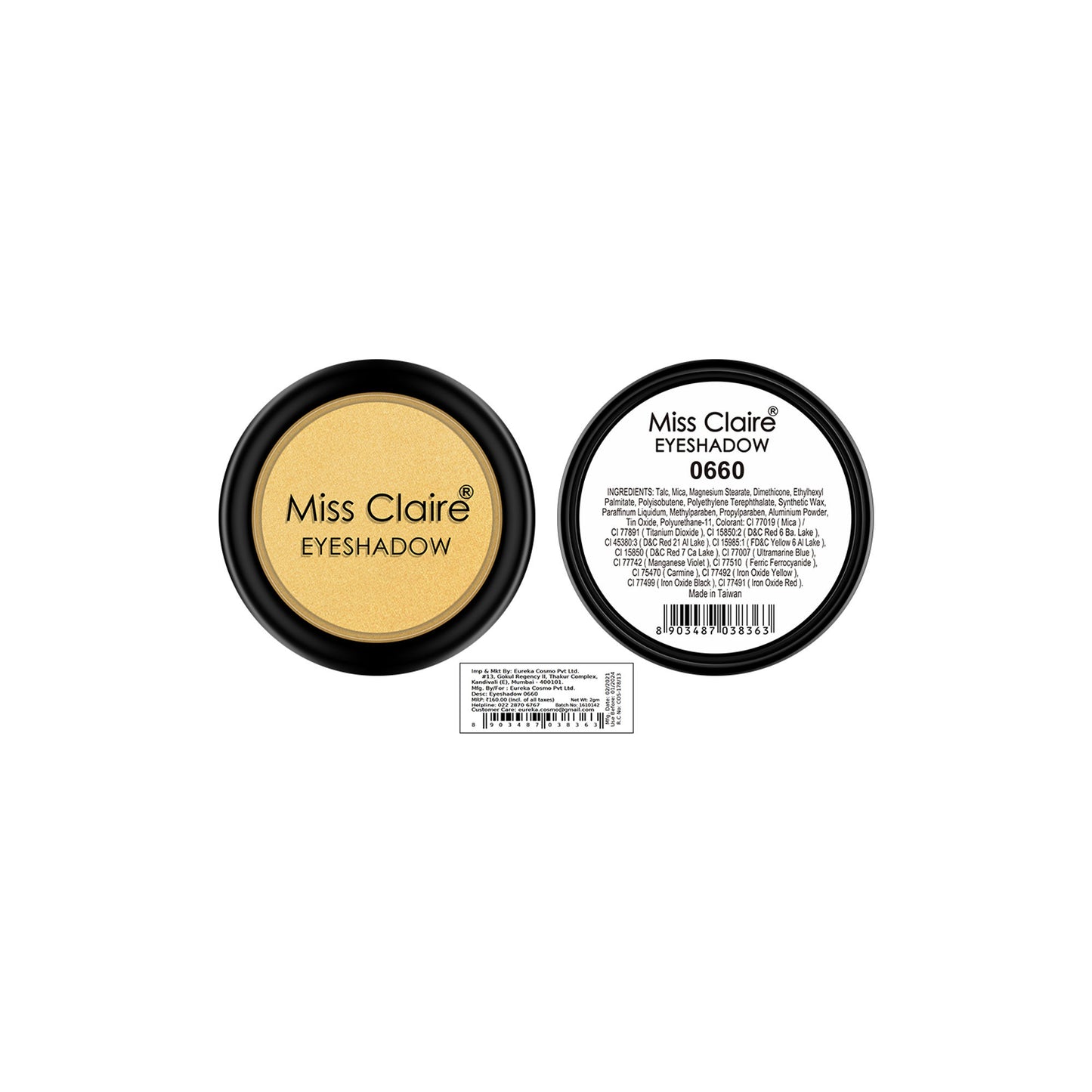 Miss Claire Single Eyeshadow - 660 - Distacart