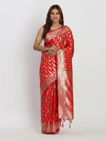 Thumbnail for Astita Banarasi Silk Red Saree