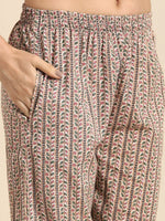 Thumbnail for Anouk Women Floral Printed Regular Pure Cotton Kurta with Trousers & With Dupatta - Distacart