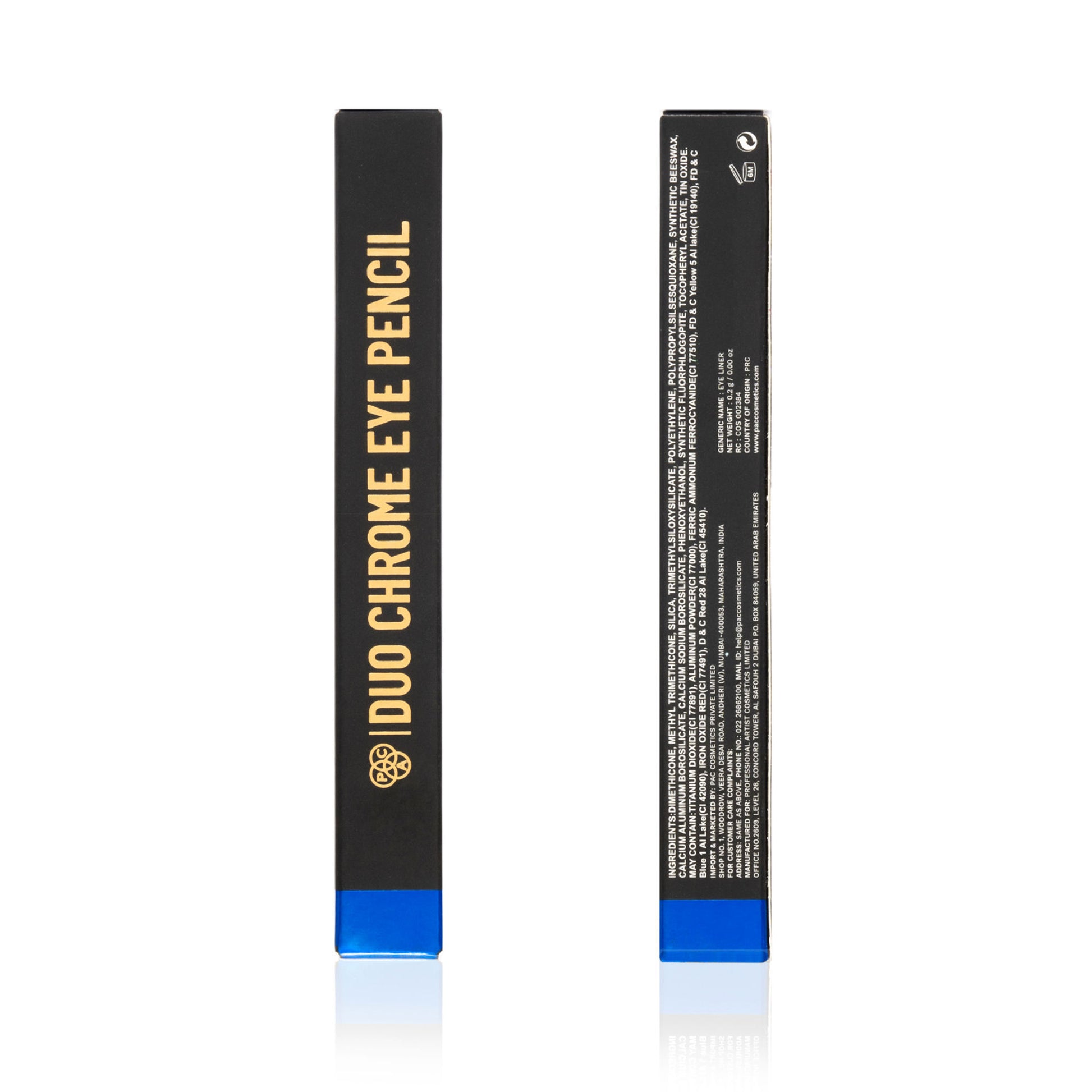 PAC Studio Duo Chrome Eye Pencil - Royal Blue - Distacart