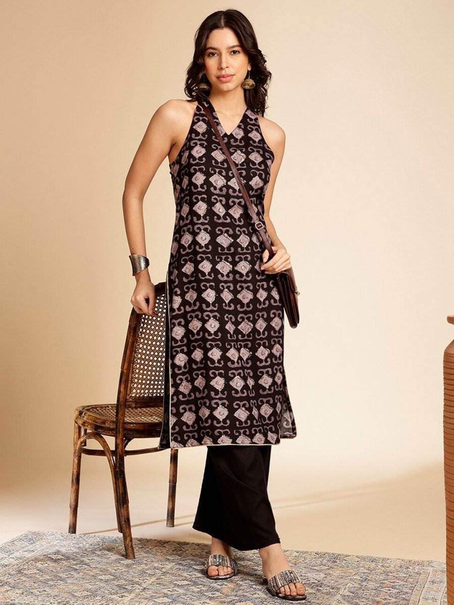 Anouk Ethnic Motifs Printed Kurta - Distacart