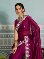 Thumbnail for Teeya Creation New Trendy Party Wear Soft Silk Saree-Pink - Dista