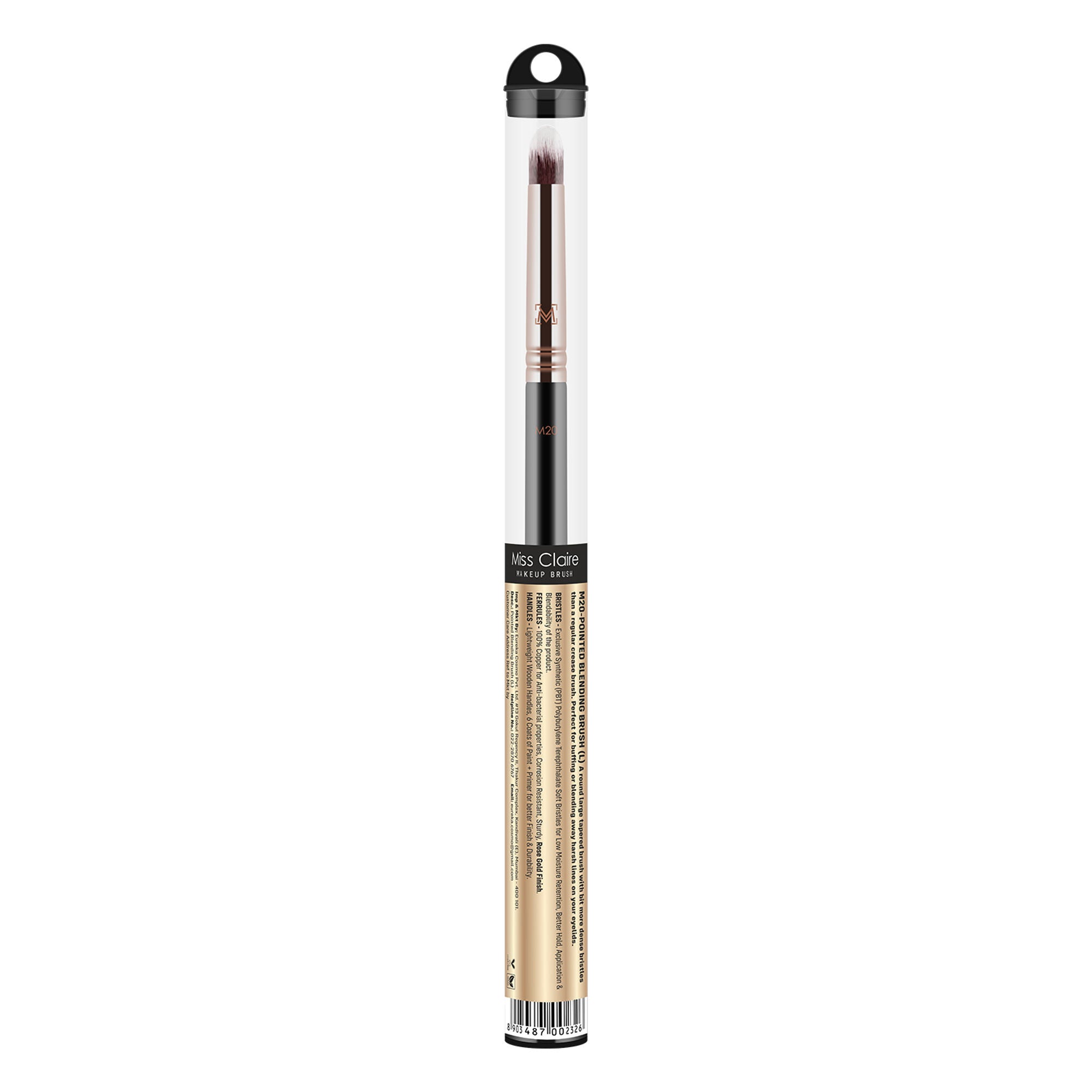 Miss Claire M20 - Pointed Blending Brush (L) - Rose Gold