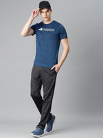 Thumbnail for Alcis Men Typography Printed Anti Static Slim Fit Sports T-shirt - Distacart