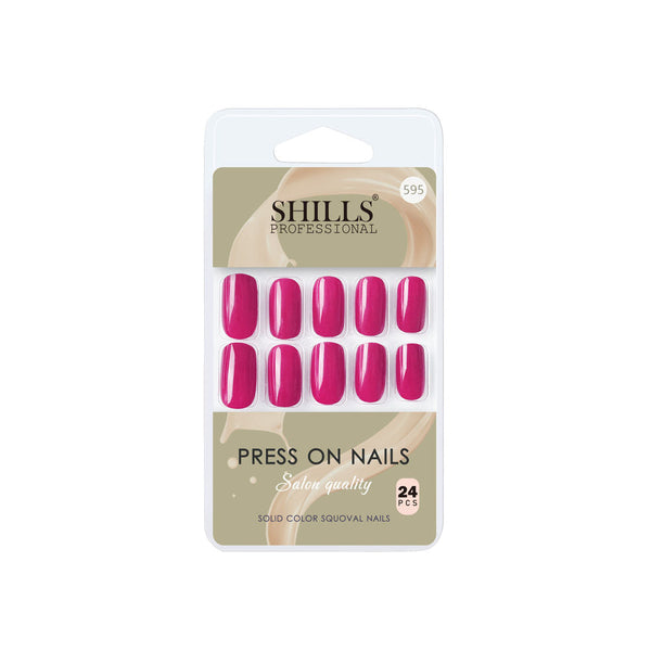 shills professional reusable press on nails square spn595