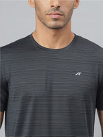 Thumbnail for Alcis Striped Slim Fit Anti-Static T-Shirt - Distacart