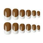 Thumbnail for shills professional reusable press on nails french square spn723