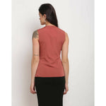 Thumbnail for Aastha Fashion Women's Mauve Pink Polyester Solid Casual Top - Distacart