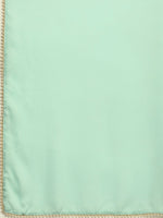 Thumbnail for Anouk Sea Green Solid Saree - Distacart
