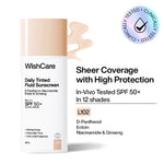 Thumbnail for Wishcare Daily Fluid Tinted Sunscreen SPF50PA++++ - L102