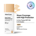 Thumbnail for Wishcare Daily Fluid Tinted Sunscreen SPF50PA++++ - M201