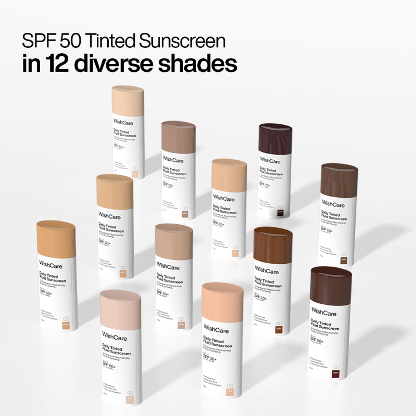 Wishcare Daily Fluid Tinted Sunscreen SPF50PA++++ - R301 - Dista