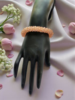 Thumbnail for Inhanns Unisex Crystal Bloom – Adjustable Crystal Bead Bracelets - Peach - Distacart