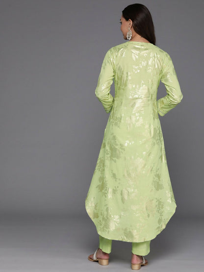 Ahalyaa Women's Traditional wear Kurta Set - Green - Distacart