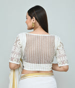 Thumbnail for Joban Fashion Women's White Embroidered Stitched Blouse