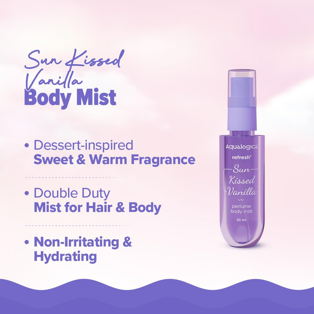 Aqualogica Refresh+ Vanilla Body Care Gift Set Kit - Distacart