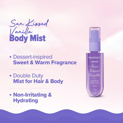 Aqualogica Refresh+ Vanilla Body Care Gift Set Kit - Distacart
