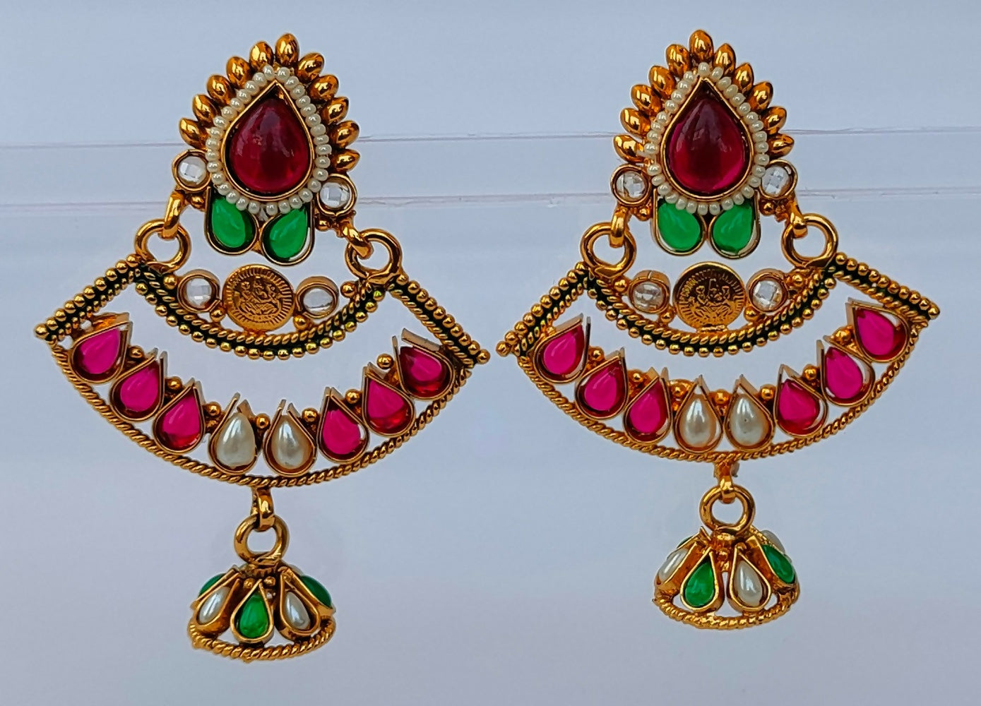 Kemp Temple Jhumkas - Distacart