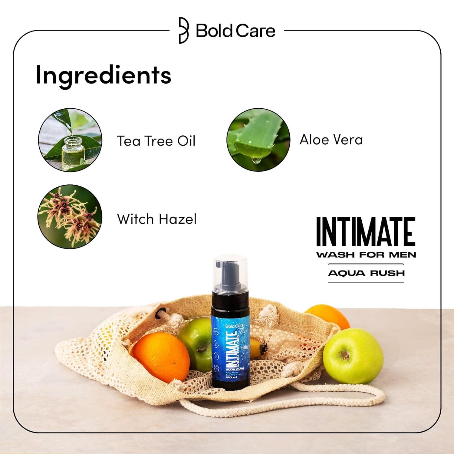Bold Care Aqua Rush Intimate Wash for Men - Distacart
