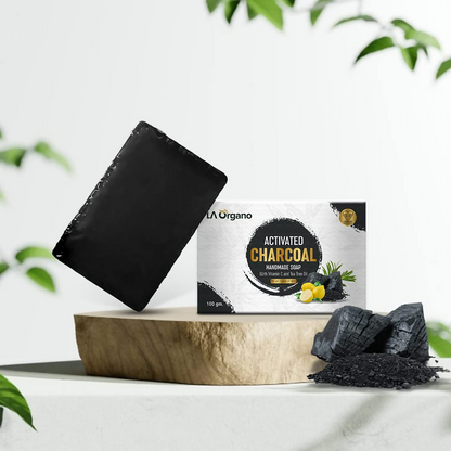 LA Organo Charcoal Handmade Soap - Distacart