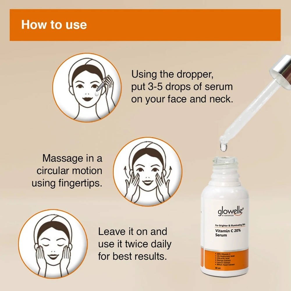 Aaryanveda Glowelle Vitamin C 20% Serum