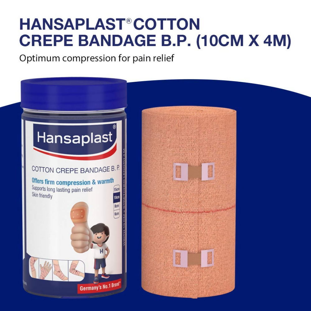 Hansaplast Soft Cotton Crepe Bandage For Pain Relief - Elastic - Distacart