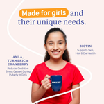 Thumbnail for Gritzo SuperMilk Growth+ (Formerly Height+) Unsweetened Drink Mix (10-12y Girls) 12g Protein Powder - Creamy Vanilla - Distacart