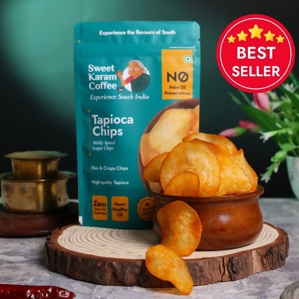 Sweet Karam Coffee Kerala Tapioca (Kappa) Chips - Distacart