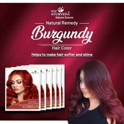 VedicAyurveda Henna Hair Color - Burgundy - Dista