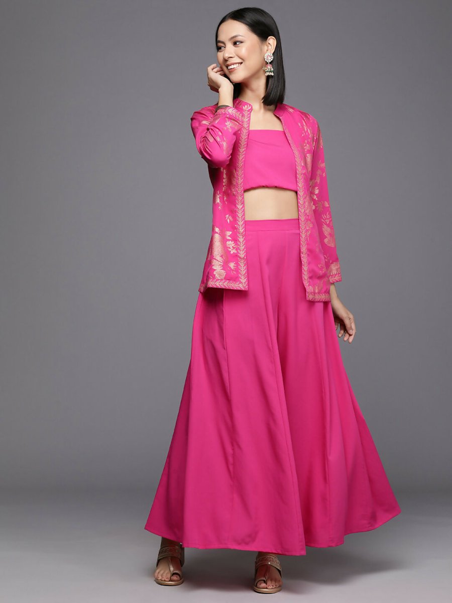 Ahalyaa Women's Traditional Wear Co-ods - Pink - Distacart