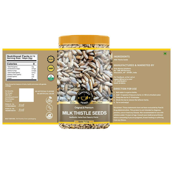 Teacurry Organic Milk Thistle Seeds - Distacart