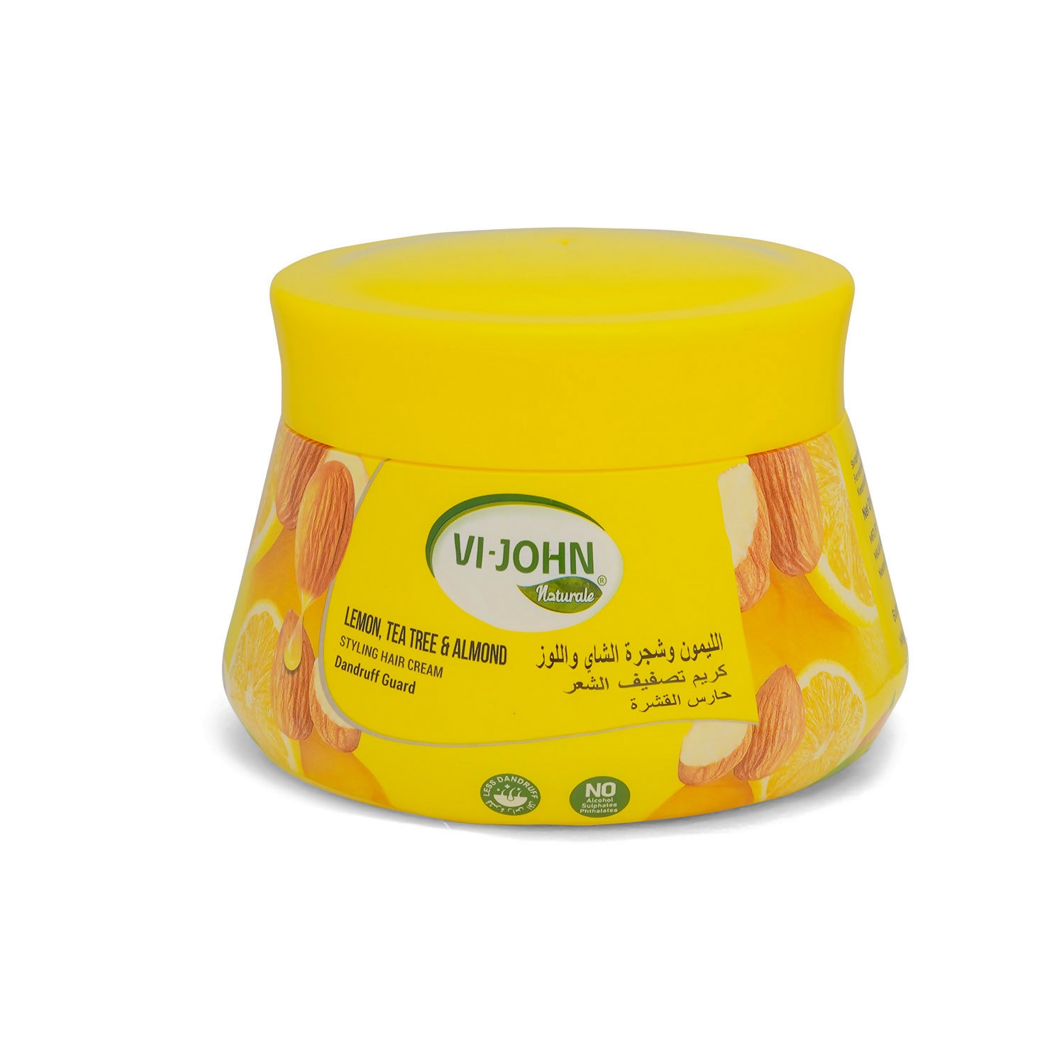VI-JOHN Naturale Lemon,Tea Tre & Almond Styling Hair Cream Strength & Shine - Distacart