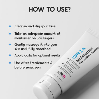 Cos-IQ CPM 2% Ceramides & Peptides Moisturizer - Distacart