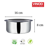Thumbnail for Vinod Platinum Triply Stainless Steel Tope - Dista