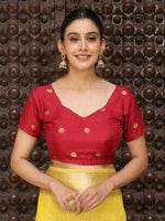 Thumbnail for Astita Yellow Cotton Saree