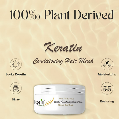 Ktein Natural 100% Plant Derived Keratin Shampoo & Conditioner Combo - Distacart