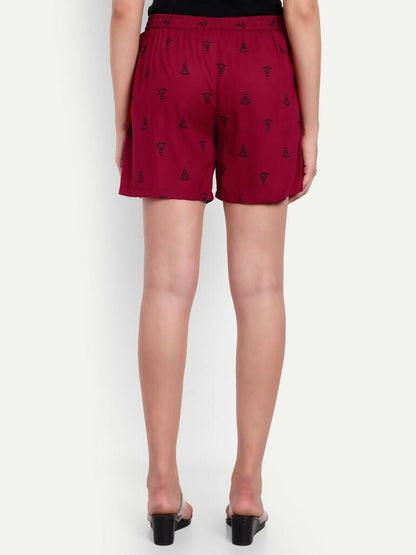 Alvano Printed Red Boxer Shorts - Distacart