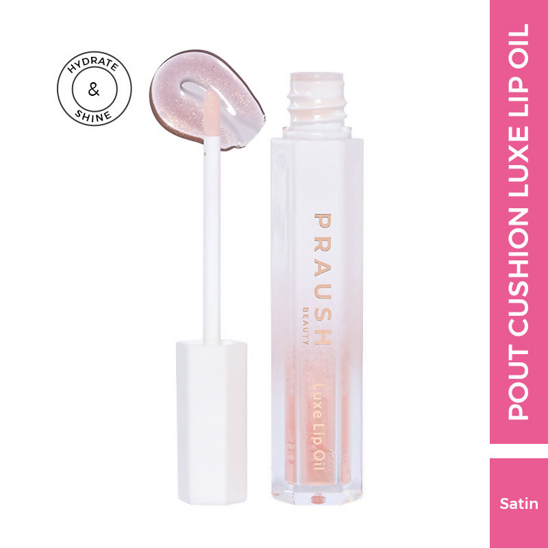 Praush Beauty Pout Cushion Luxe Lip Oil - Satin Shimmery - Distacart